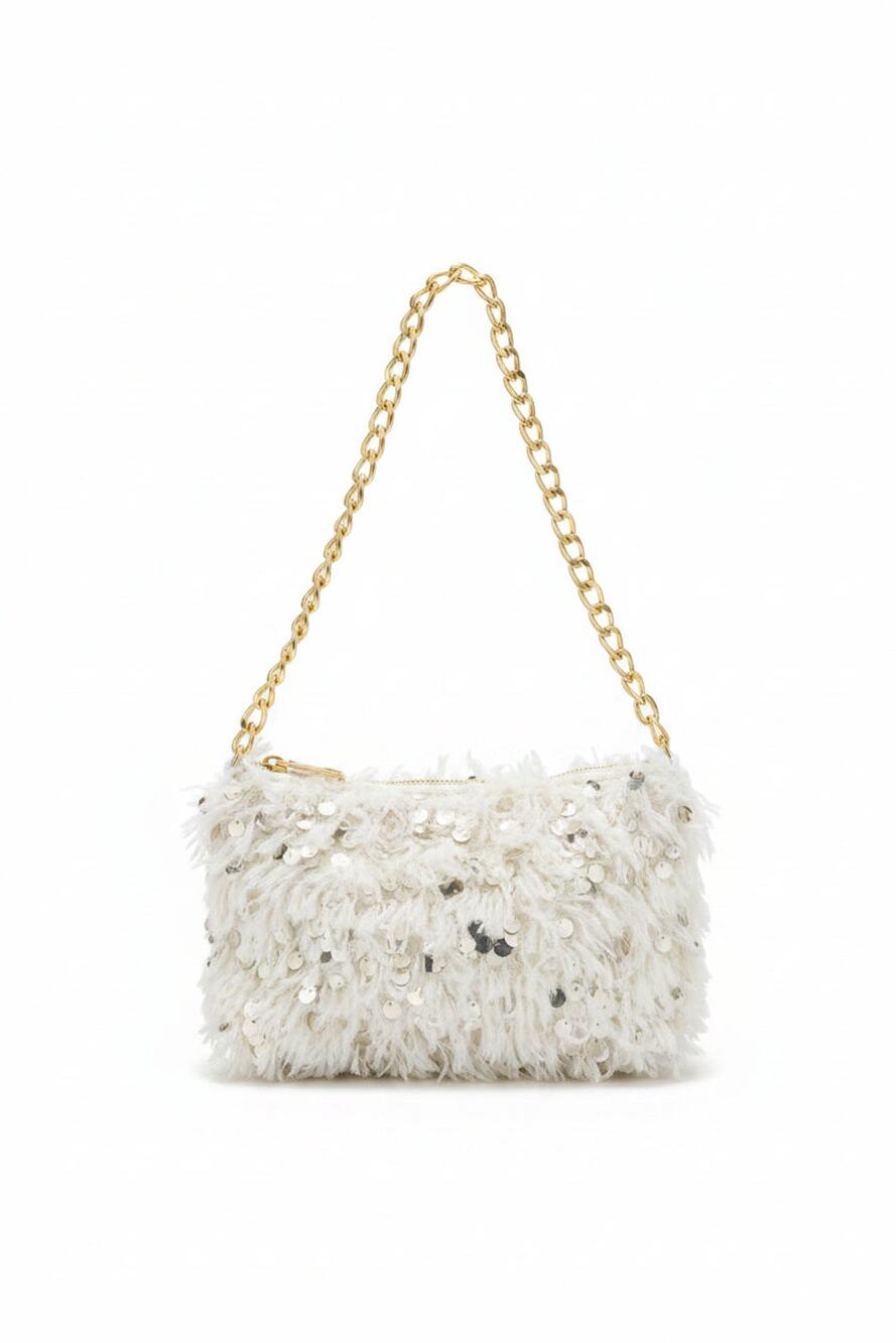 MOTF - Feather Sequin Chain Bag (Like New)